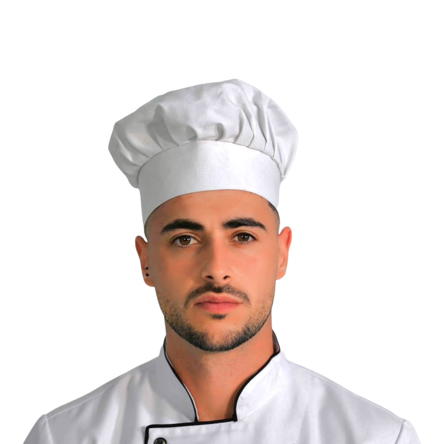 Gorra de chef –ligera y resistente a las arrugas