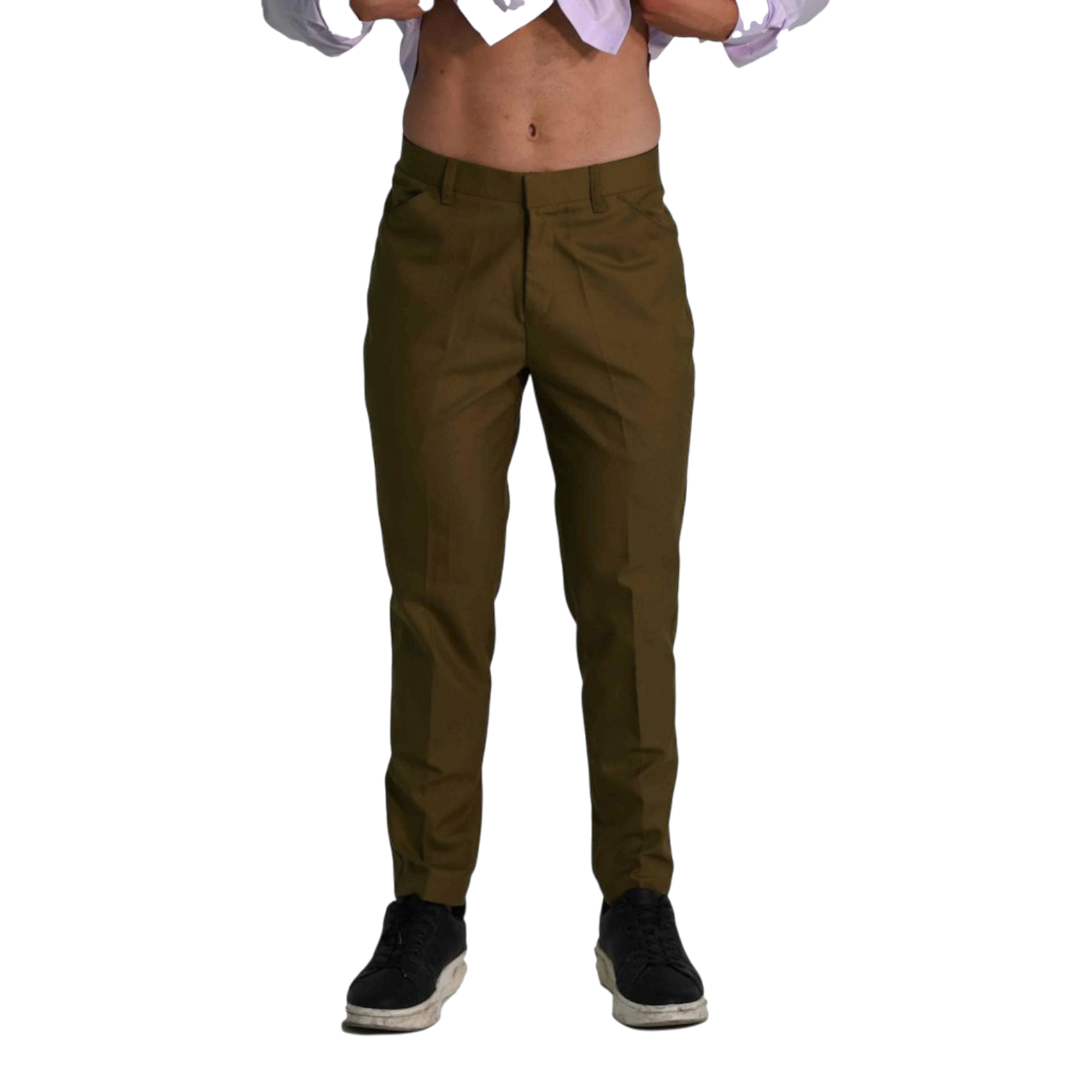 Conjunto para hotel – camisa de manga larga con botones + pantalón