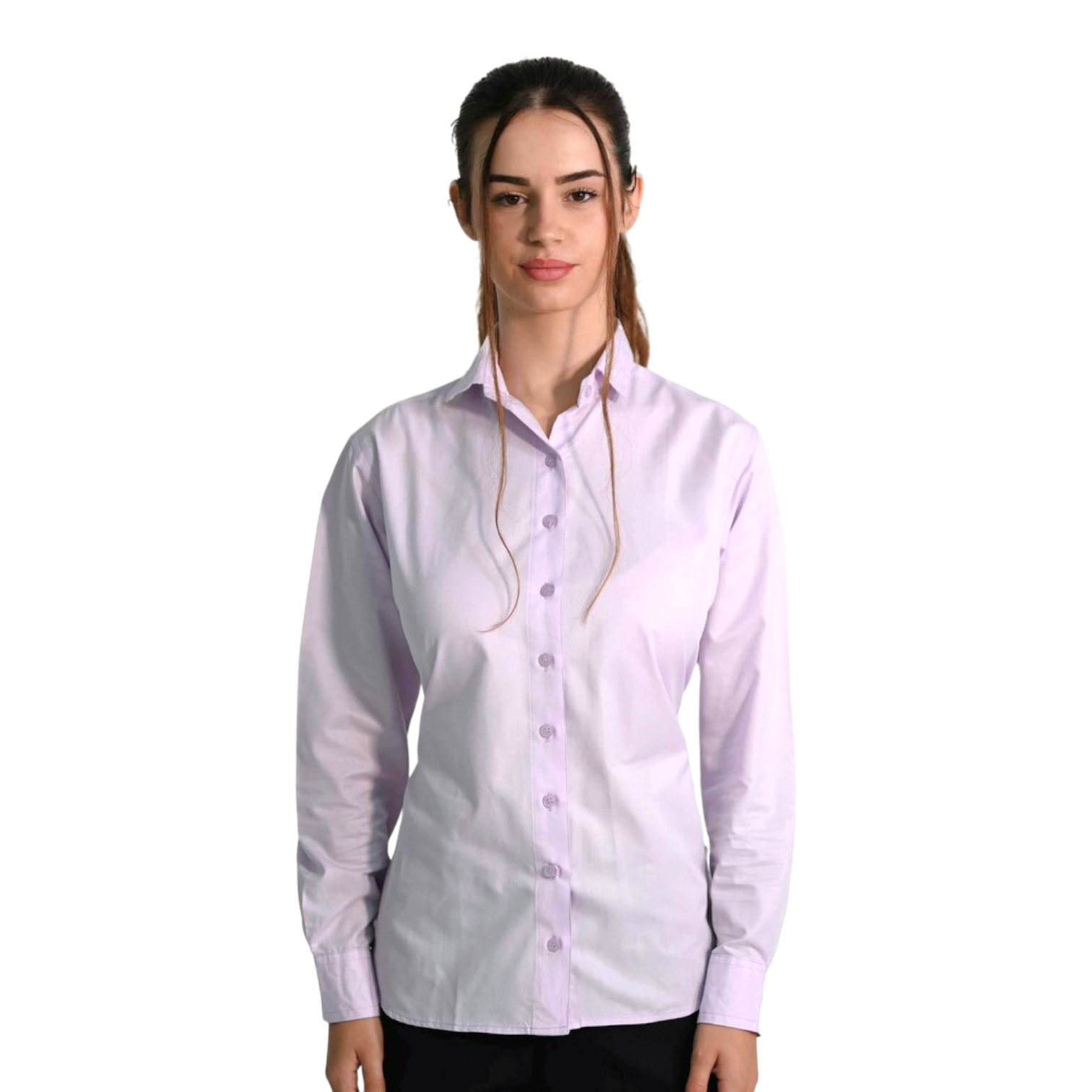 Camisa de vestir de manga larga clasica.