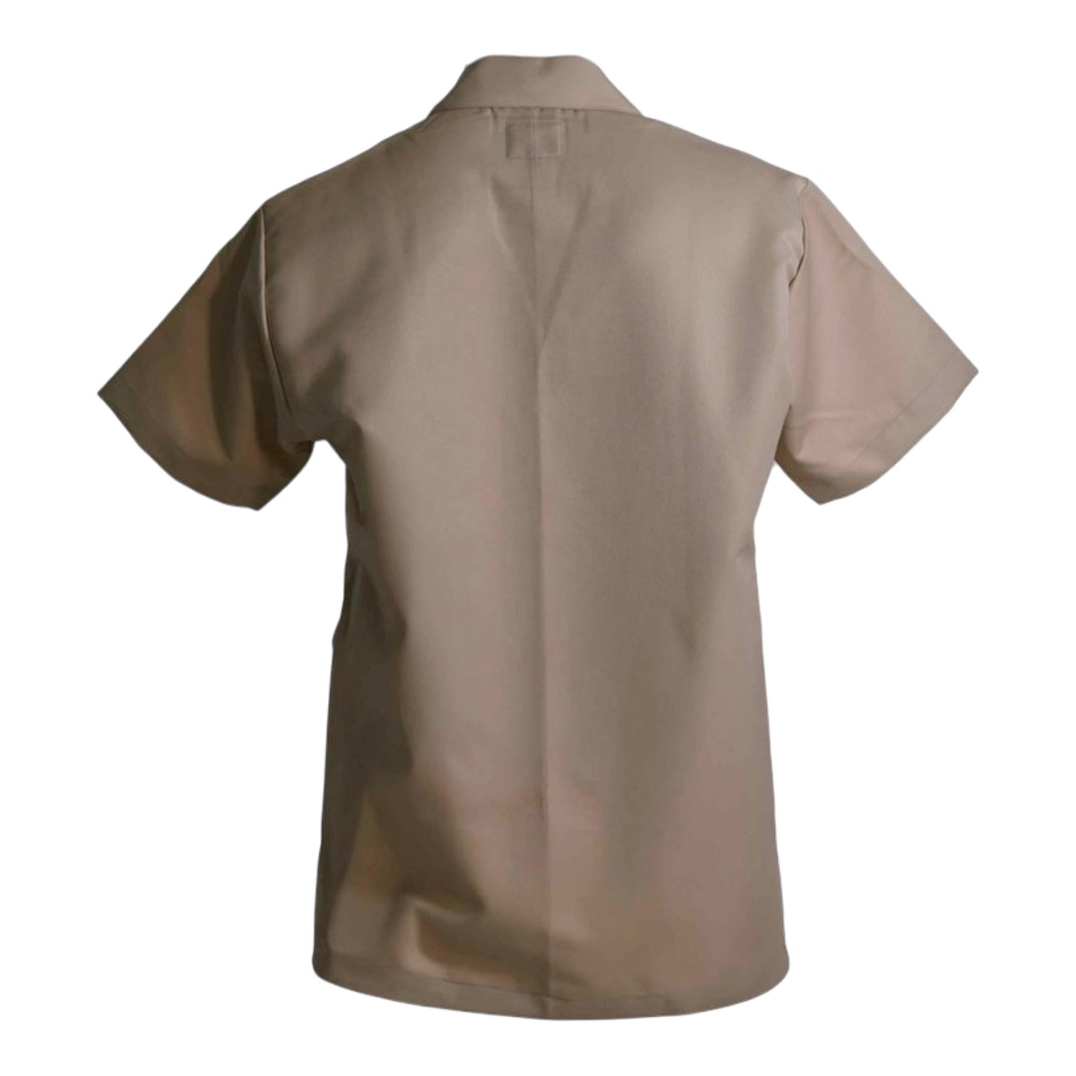 Camisa de manga corta para hombre — cuello en V y tapeta oculta