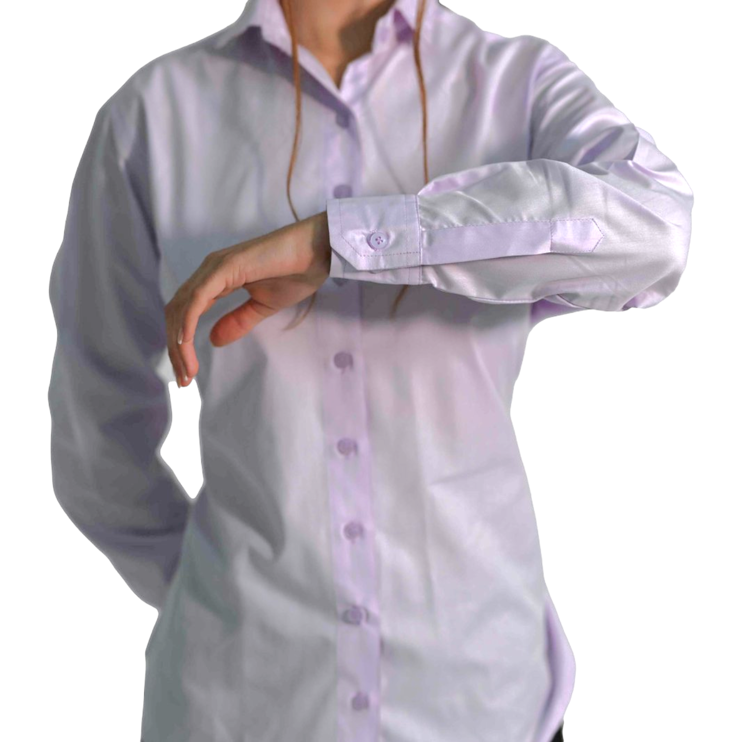 Camisa de vestir de manga larga clasica.