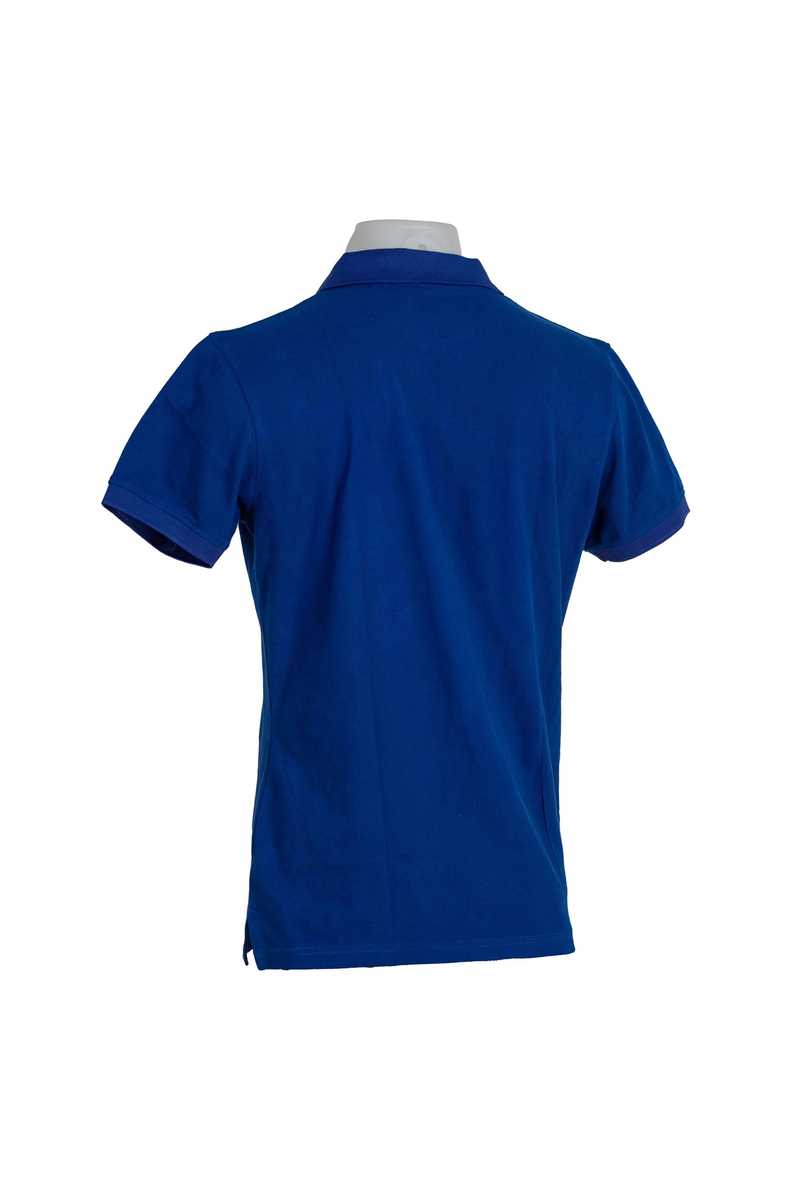 Women’s 3-button polo for hospitality uniforms, front view in a professional style.
